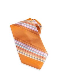 Ted Baker Striped Silk Tie Orange