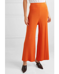 Sid Neigum Ribbed Stretch Jersey Wide Leg Pants