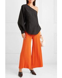 Sid Neigum Ribbed Stretch Jersey Wide Leg Pants