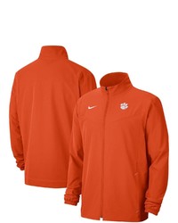 Nike Orange Clemson Tigers 2021 Sideline Full Zip Jacket At Nordstrom