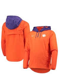 Nike Orangepurple Clemson Tigers Player Quarter Zip Jacket At Nordstrom