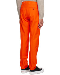 AMI Alexandre Mattiussi Orange Cigarette Trousers