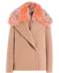 Emilio Pucci Virgin Wool Jacket With Raccoon Fur Collar