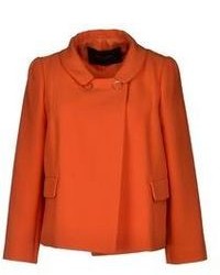 Orange Wool Outerwear