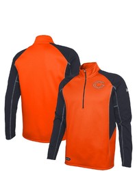 New Era Orange Chicago Bears Combine Authentic Two A Days Half Zip Jacket At Nordstrom