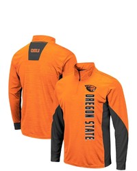 Colosseum Orange Oregon State Beavers Bart Windshirt Quarter Zip Pullover Jacket At Nordstrom