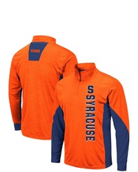 Colosseum Orange Syracuse Orange Bart Windshirt Quarter Zip Pullover Jacket