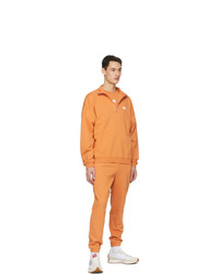 M.A. Martin Asbjorn Orange Turtleneck Half Zip Sweatshirt