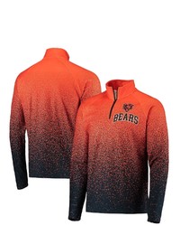 FOCO Orangenavy Chicago Bears Gradient Raglan Quarter Zip Jacket At Nordstrom