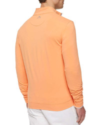 Peter Millar Perth Quarter Zip Sweater Orange, $98 | Neiman Marcus