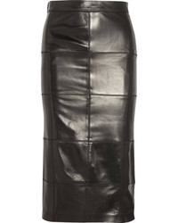 Patchwork Leather Skirt