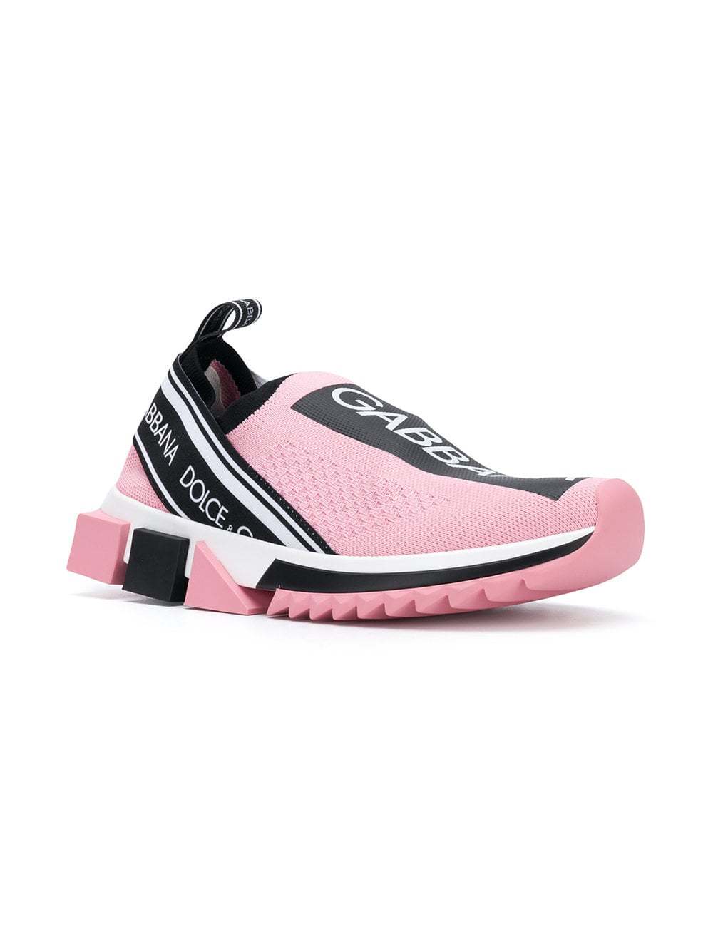 Dolce & Gabbana Logo Sock Sneakers, $645 | farfetch.com | Lookastic