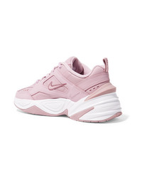 Nike M2k Tekno Leather And Mesh Sneakers