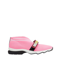 Fendi Perforated Touch Strap Sneakers