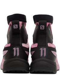 11 By Boris Bidjan Saberi Pink Salomon Edition Bamba 2 High Sneakers