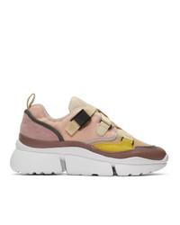 Chloé Pink Sonnie Sneakers