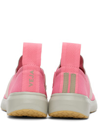 Rick Owens Pink Veja Edition Runner Style 2 V Sneakers