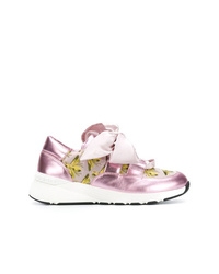 Casadei Ribbon Laced Sneakers