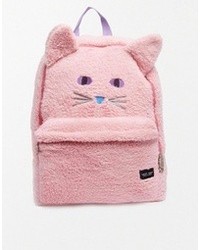 Lazy Oaf Kitty Backpack Pink