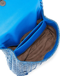 Bottega Veneta Baby Olimpia Snakeskin Shoulder Bag