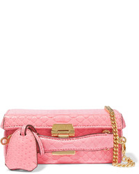 MARK CROSS Grace Mini Python Shoulder Bag