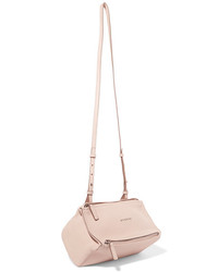 Givenchy Pandora Mini Textured Leather Shoulder Bag Blush