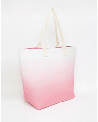 South Beach Pink Ombre Beach Bag