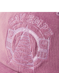 Cav Empt Logo Embroidered Cotton Corduroy Baseball Cap
