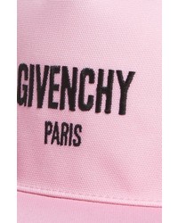 Givenchy Paris Embroidered Canvas Snapback Cap Pink