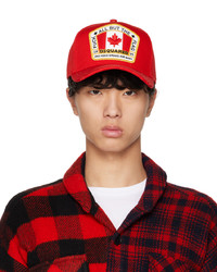 DSQUARED2 Red Patch Cap