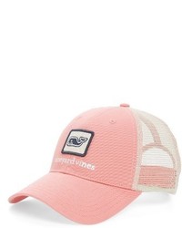 Vineyard Vines Whale Patch Trucker Hat Pink