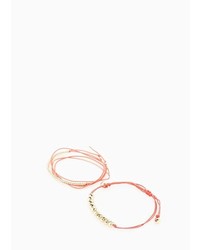 Violeta BY MANGO Beaded Cord Bracelets