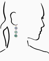 Charming charlie Disco Ombre Ball Earrings