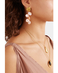 Alighieri La Jete Gold Plated Pearl Earrings