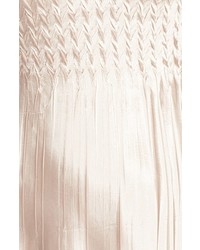 Komarov Beaded Charmeuse Chiffon Midi Dress With Jacket