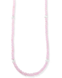 Domo Beads Premium Necklace Rose Quartz Crystal Accents