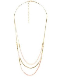 Charlotte Russe Three Tiered Beaded Necklace