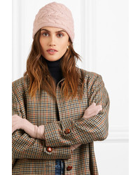 Portolano Cable Knit Cashmere Beanie And Gloves Set
