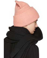 Acne Studios Pink Pansy L Face Beanie
