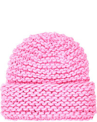 River Island Pink Super Chunky Knit Beanie Hat