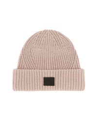 AllSaints Ribbed Beanie In Blush At Nordstrom