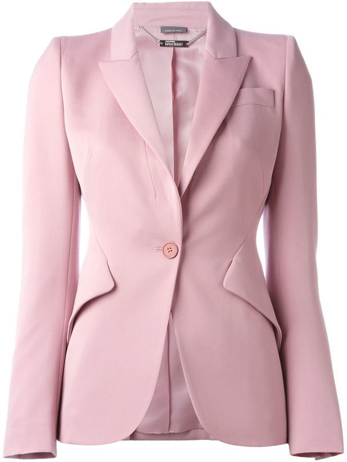 alexander mcqueen pink suit