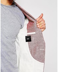 Asos Brand Slim Fit Blazer In 100 % Linen