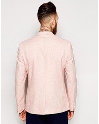 Asos Brand Slim Fit Blazer In Summer Tweed