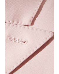 Max Mara Derrik Double Breasted Stretch Wool Blazer Pastel Pink