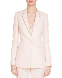 Givenchy Fitted Single Button Blazer Light Pink