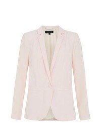 New Look Pink Crepe Longline Blazer