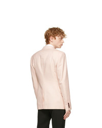 Alexander McQueen Pink Cotton Blazer