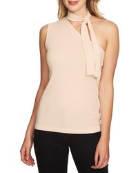 1 STATE 1state Tie Neck One Shoulder Top
