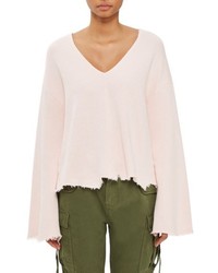 Topshop Boutique Raw Edge Flare Top